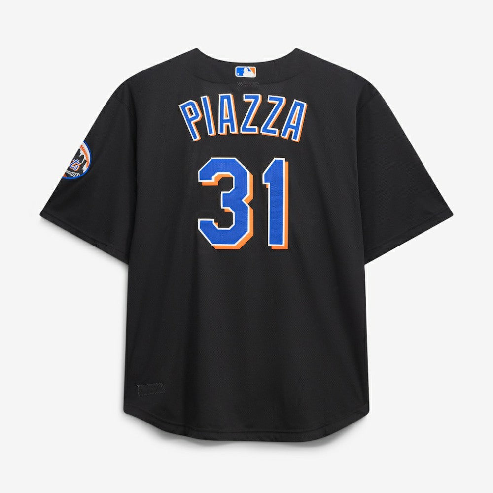 Black Mike Piazza New York Mets Mitchell & Ness Big & Tall Cooperstown Mesh Batting Practice Jersey
