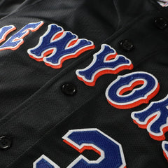 Black Mike Piazza New York Mets Mitchell & Ness Big & Tall Cooperstown Mesh Batting Practice Jersey