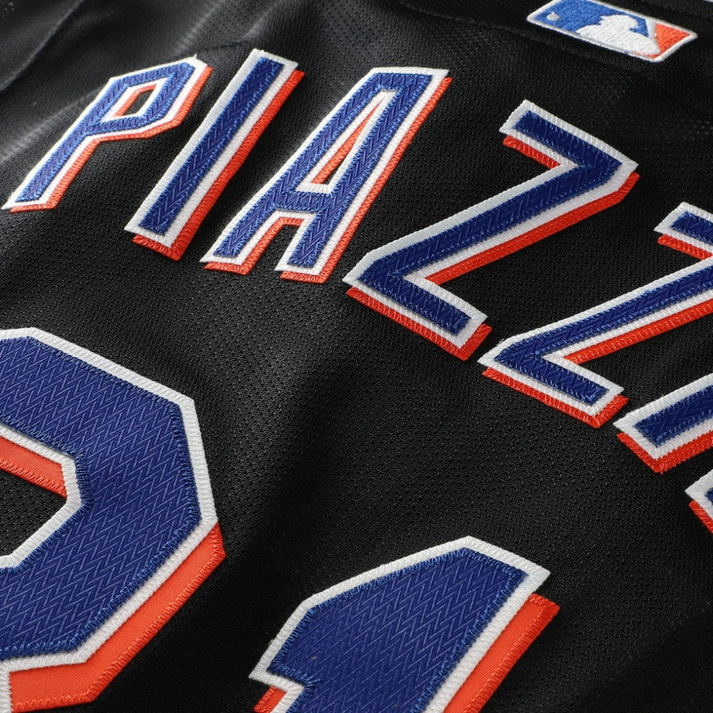 Black Mike Piazza New York Mets Mitchell & Ness Big & Tall Cooperstown Mesh Batting Practice Jersey