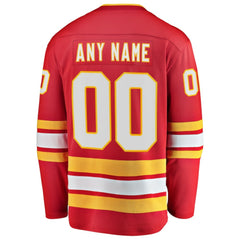 NHL Calgary Flames Fanatics Home Breakaway Custom Jersey