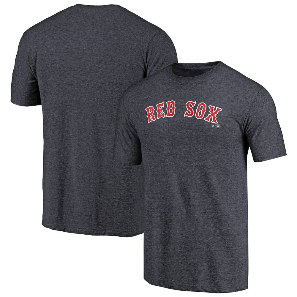 Navy Boston Red Sox Team Wordmark Tri-Blend T-Shirt