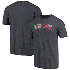 Navy Boston Red Sox Team Wordmark Tri-Blend T-Shirt