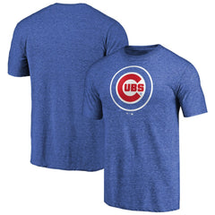 Royal Chicago Cubs Team Wordmark Tri-Blend T-Shirt