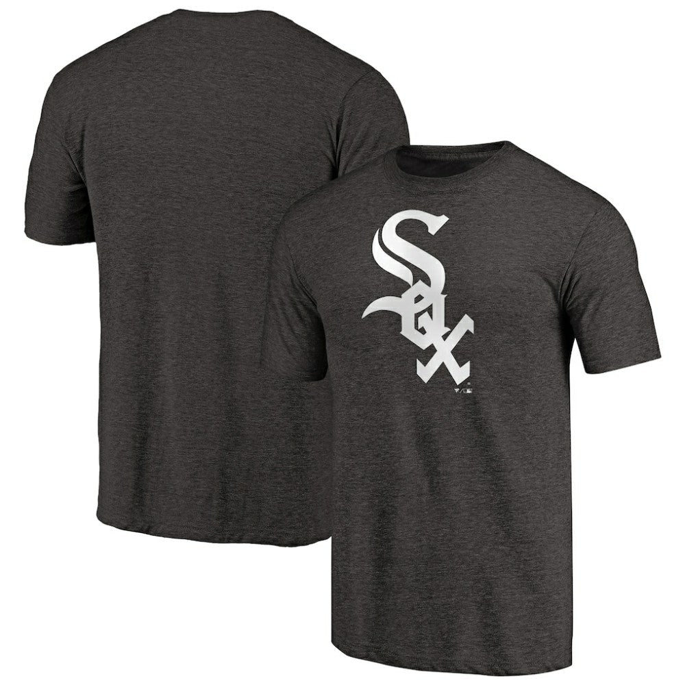 Black Chicago White Sox Team Wordmark Tri-Blend T-Shirt