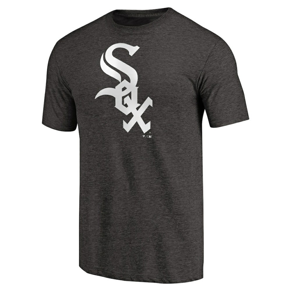 Black Chicago White Sox Team Wordmark Tri-Blend T-Shirt