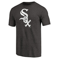 Black Chicago White Sox Team Wordmark Tri-Blend T-Shirt