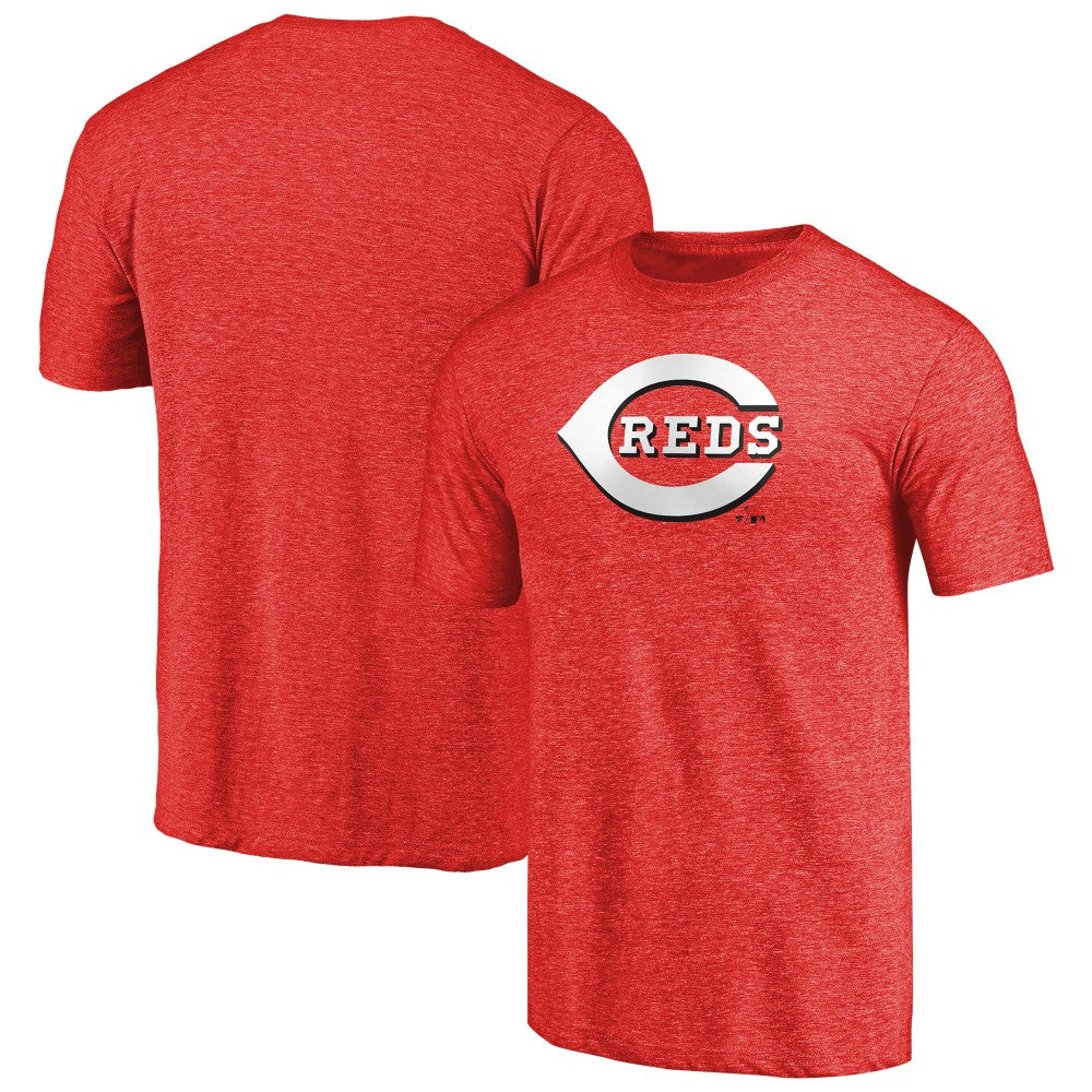 Red Cincinnati Reds Team Wordmark Tri-Blend T-Shirt