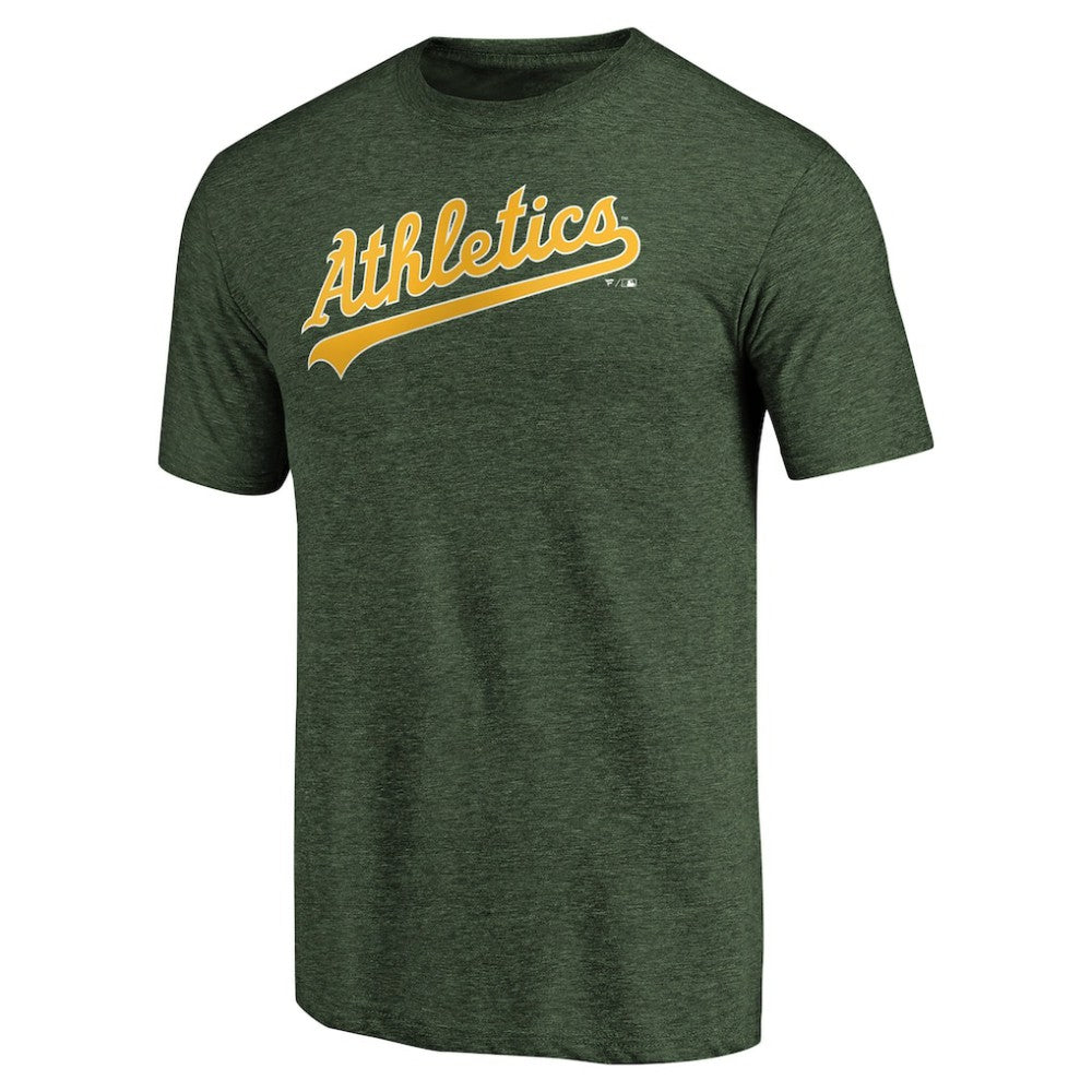 Green Athletics Team Wordmark Tri-Blend T-Shirt