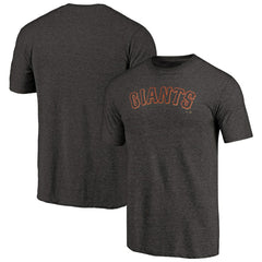 Black San Francisco Giants Team Wordmark Tri-Blend T-Shirt