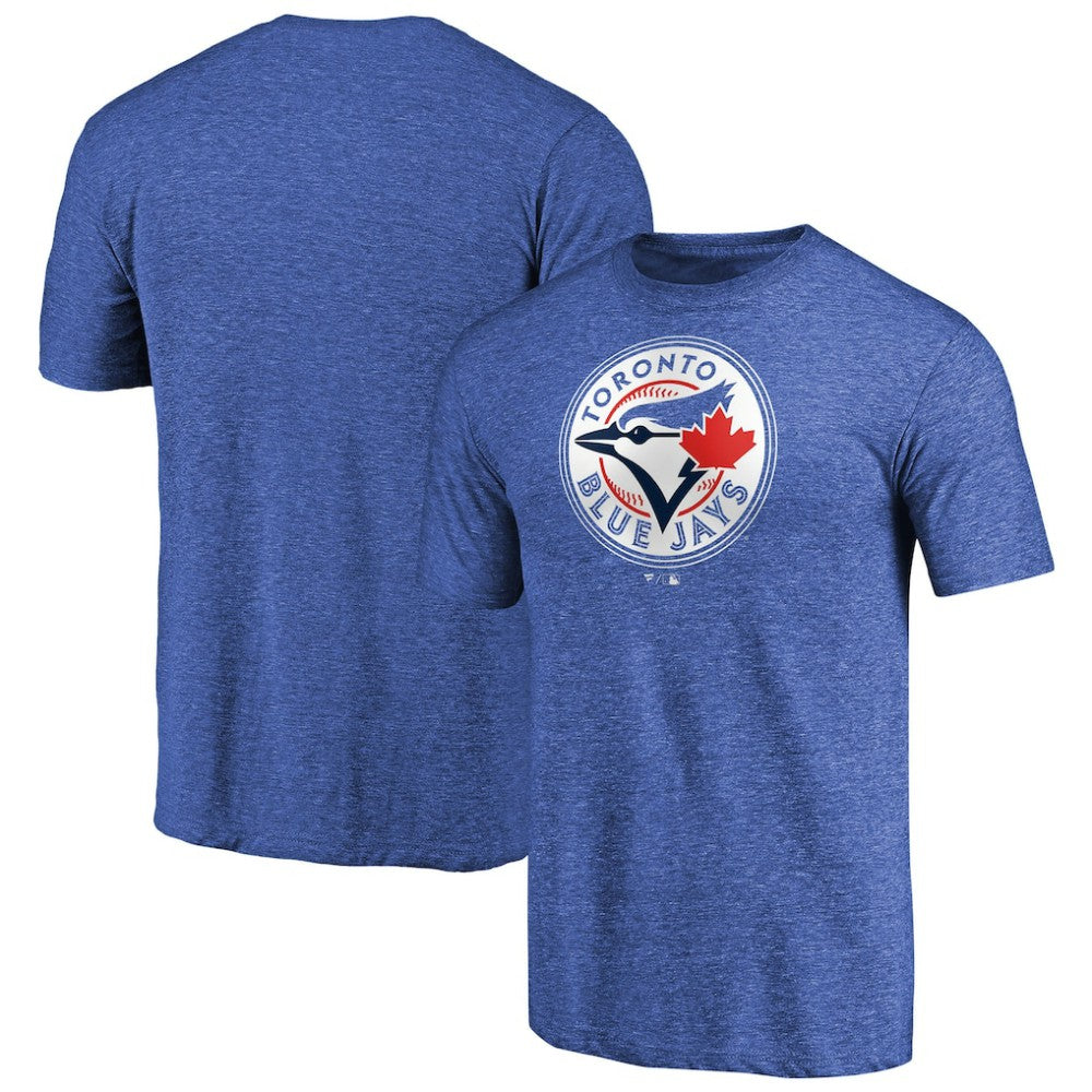 Royal Toronto Blue Jays Team Wordmark Tri-Blend T-Shirt