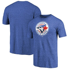 Royal Toronto Blue Jays Team Wordmark Tri-Blend T-Shirt