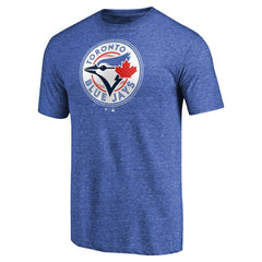 Royal Toronto Blue Jays Team Wordmark Tri-Blend T-Shirt