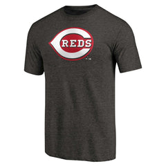 Black Cincinnati Reds Team Wordmark Tri-Blend T-Shirt