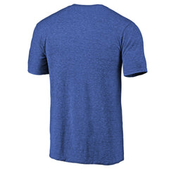 Royal Seattle Mariners Team Wordmark Tri-Blend T-Shirt