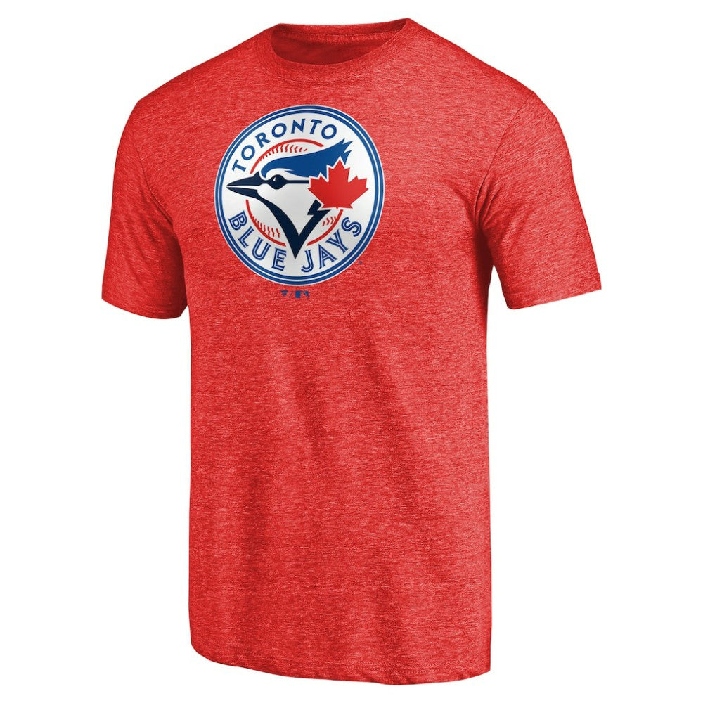 Red Toronto Blue Jays Team Wordmark Tri-Blend T-Shirt