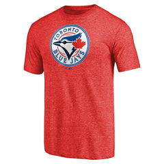 Red Toronto Blue Jays Team Wordmark Tri-Blend T-Shirt