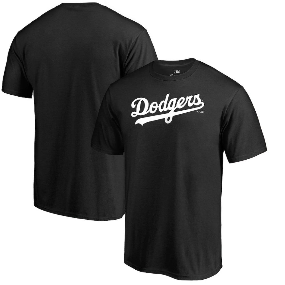 Black Los Angeles Dodgers Team Wordmark T-Shirt