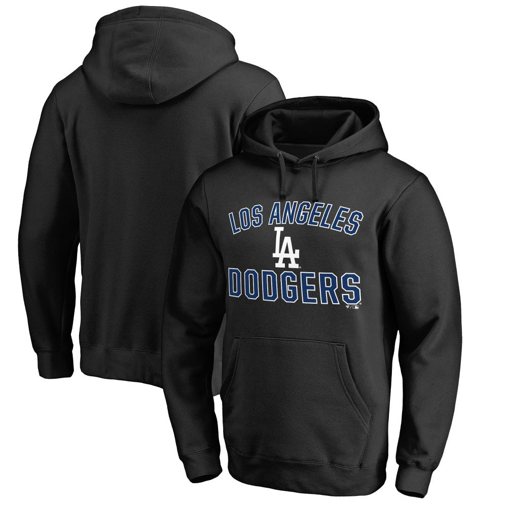 Black Los Angeles Dodgers Team Victory Arch Pullover Hoodie