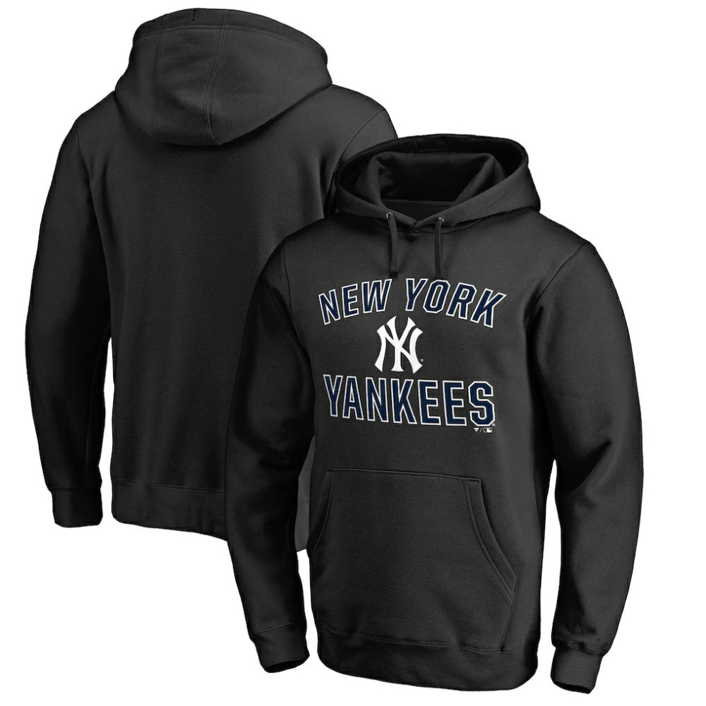Black New York Yankees Team Victory Arch Pullover Hoodie