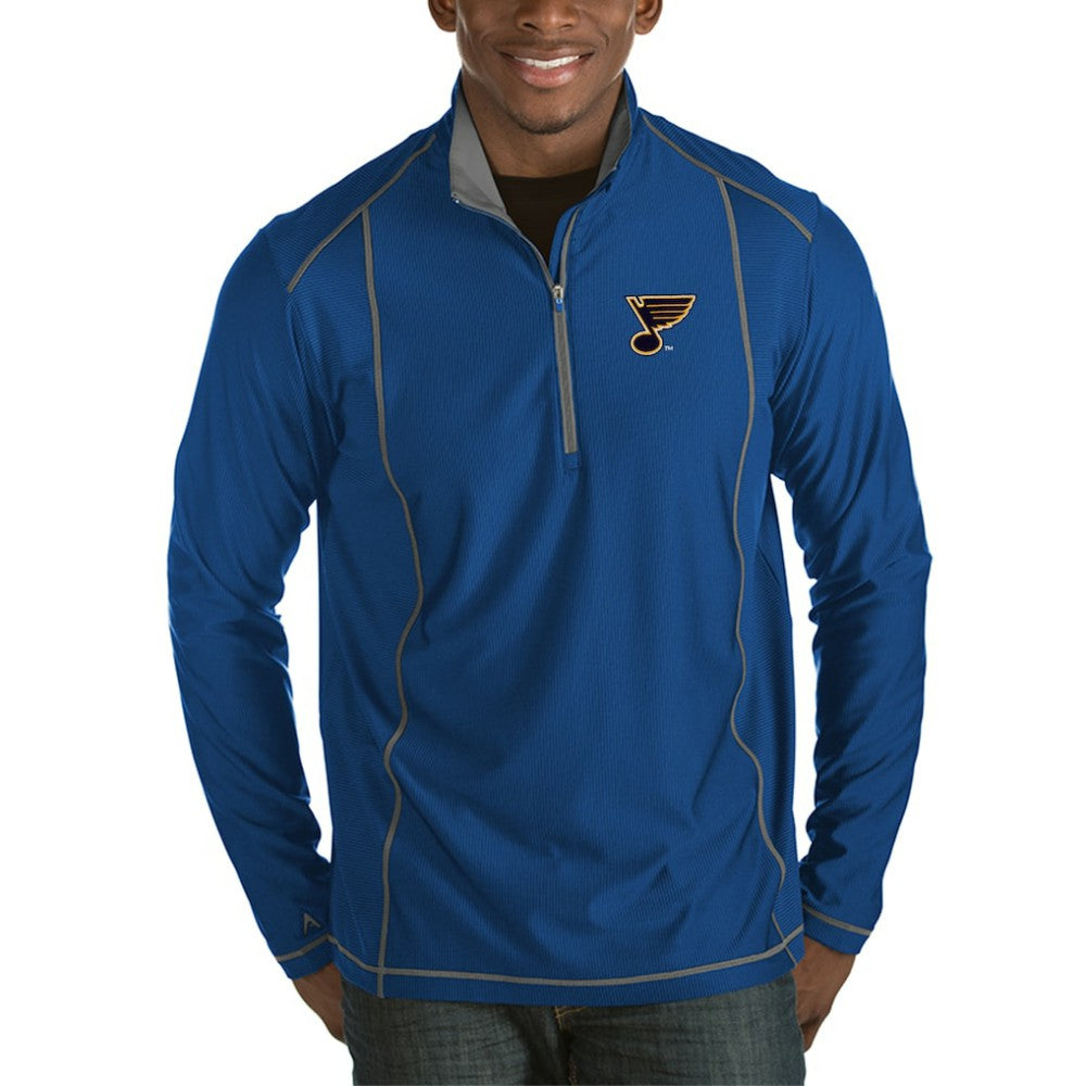 NHL St. Louis Blues Antigua Tempo Desert Dry Half-Zip Pullover Jacket