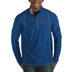 NHL St. Louis Blues Antigua Tempo Desert Dry Half-Zip Pullover Jacket