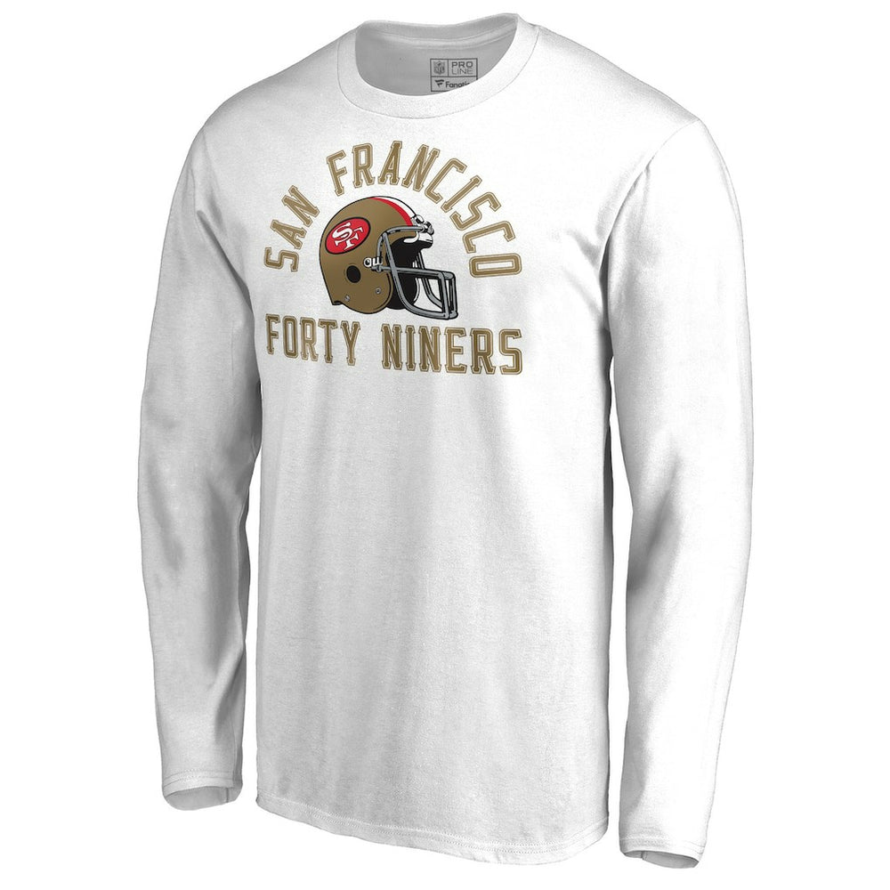 Quinten Helmet Long Sleeve T-Shirt - San Francisco 49ers T-shirts