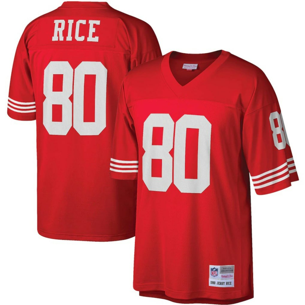 Jerry Rice  Big & Tall 1990 Retired Player Replica Jersey - San Francisco 49ers Jerseys