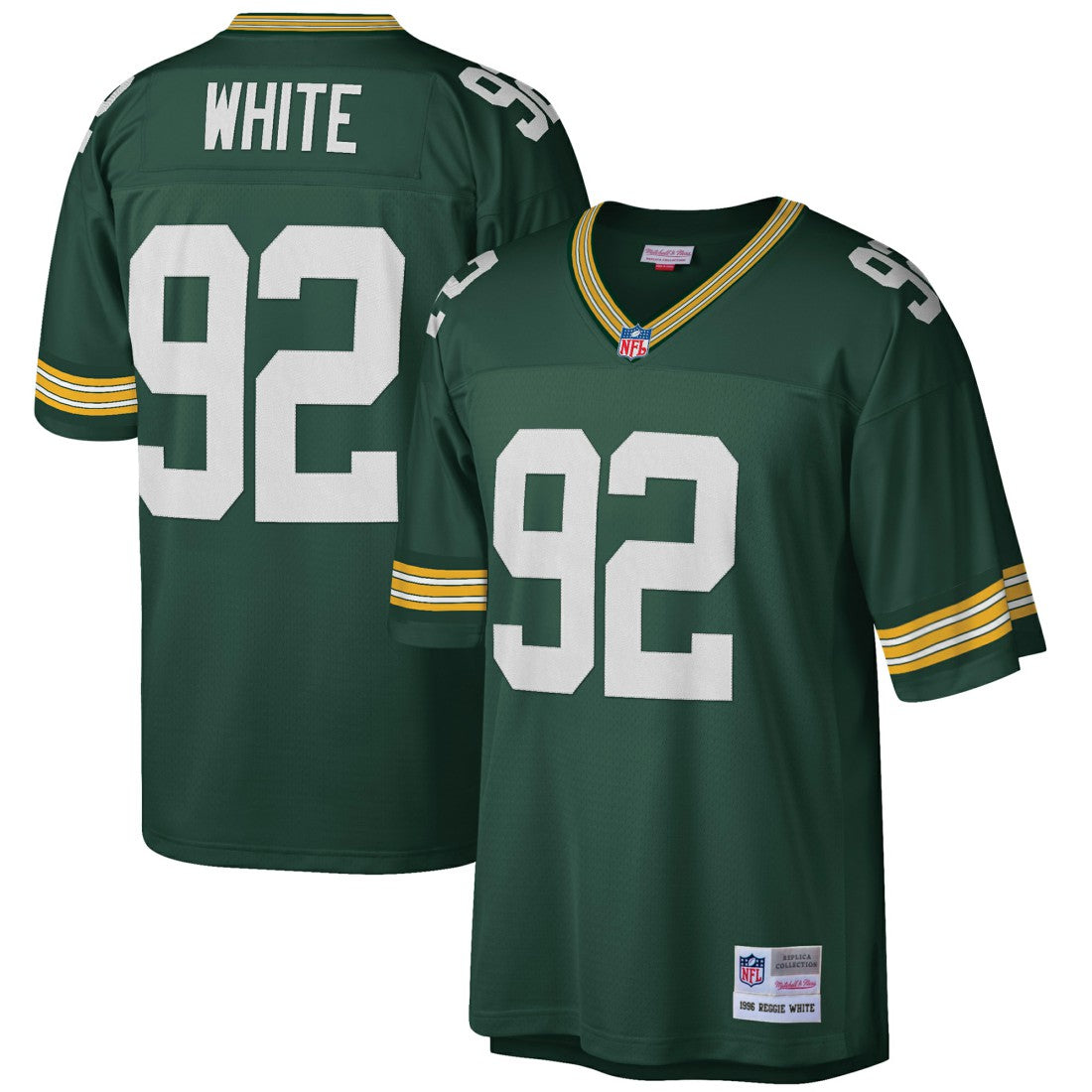 Reggie White  Big & Tall 1996 Retired Player Replica Jersey - Green Bay Packers Jerseys