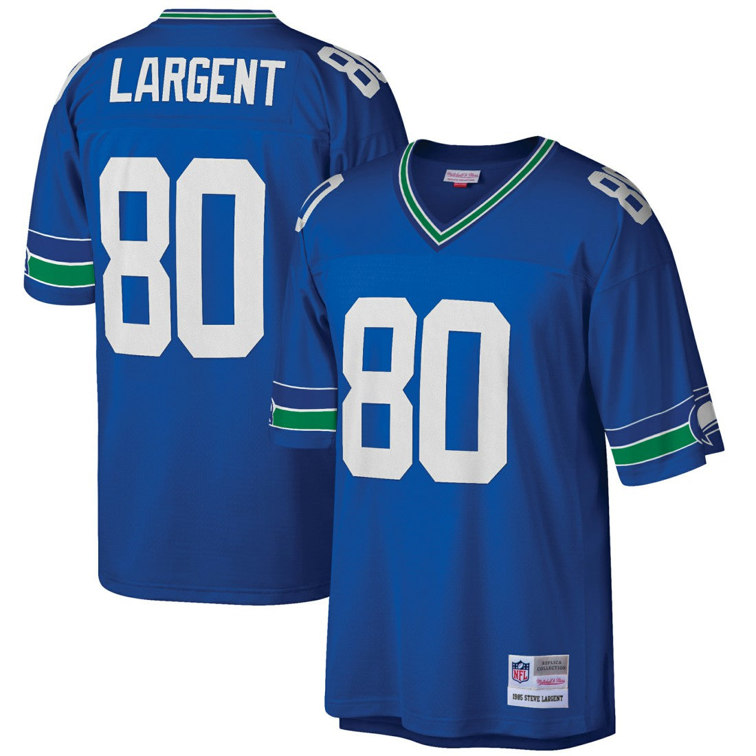 Steve Largent  Big & Tall 1985 Retired Player Replica Jersey - Seattle Seahawks Jerseys