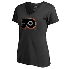 NHL Philadelphia Flyers Women's Core Smoke V-Neck T-Shirt