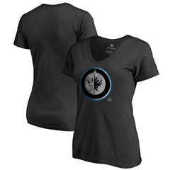 NHL Winnipeg Jets Women's Core Smoke V-Neck T-Shirt