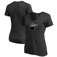 NHL Minnesota Wild Women's Core Smoke V-Neck T-Shirt