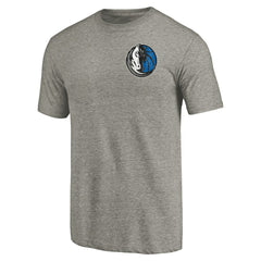 Dallas Mavericks Primary Logo Left Chest Distressed Tri-Blend T-Shirt sale