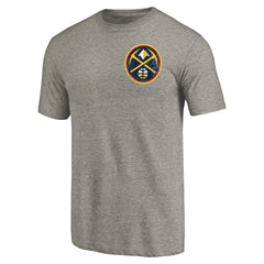 Denver Nuggets Primary Logo Left Chest Distressed Tri-Blend T-Shirt sale