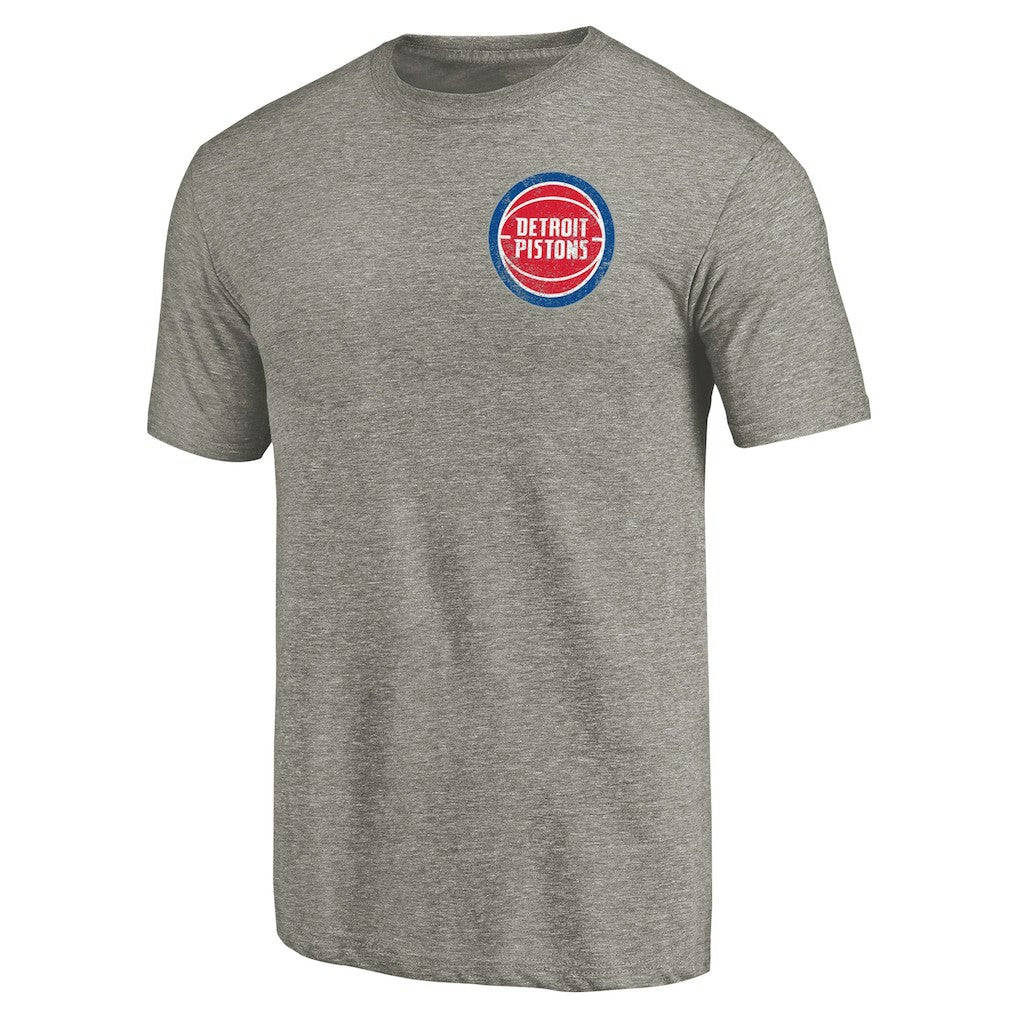 Detroit Pistons Primary Logo Left Chest Distressed Tri-Blend T-Shirt sale