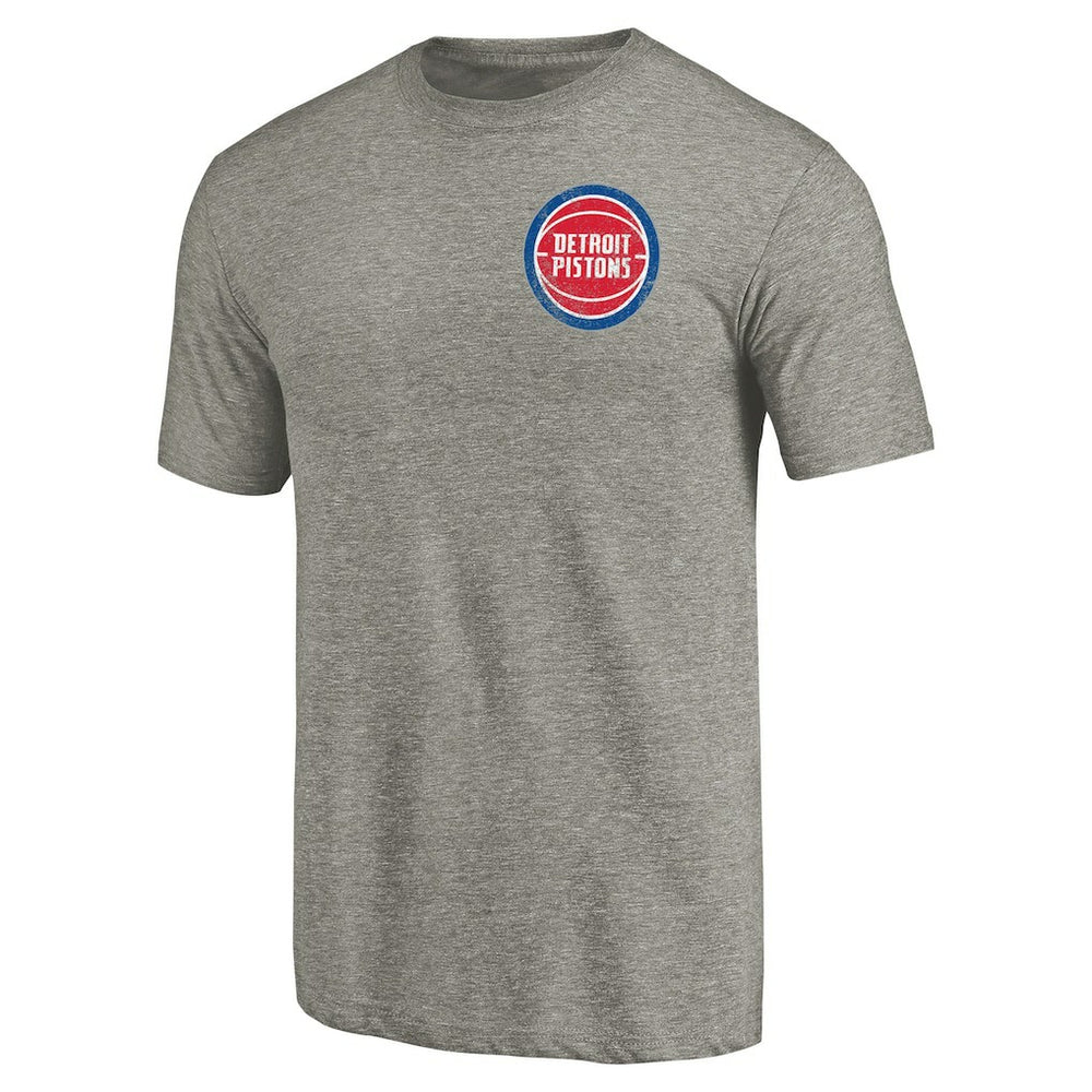 Detroit Pistons Primary Logo Left Chest Distressed Tri-Blend T-Shirt sale