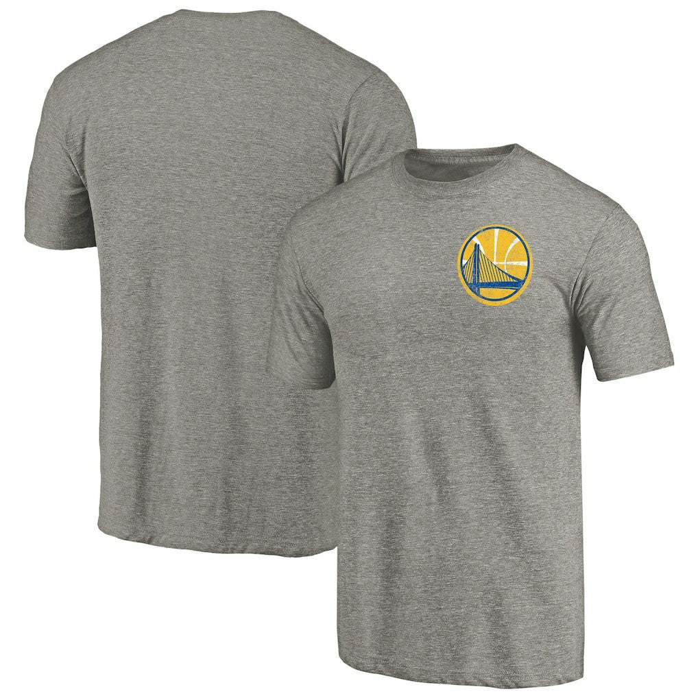 Golden State Warriors Primary Logo Left Chest Distressed Tri-Blend T-Shirt sale