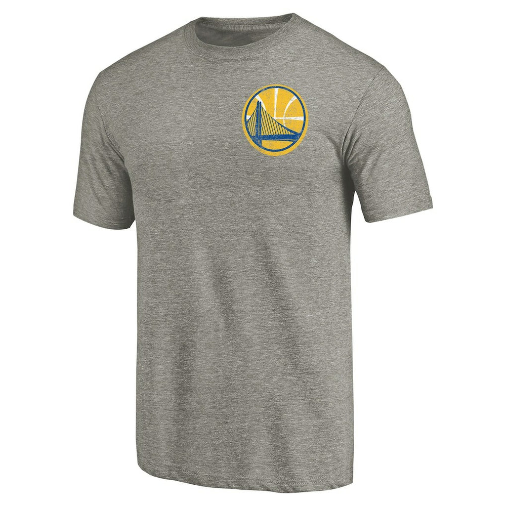 Golden State Warriors Primary Logo Left Chest Distressed Tri-Blend T-Shirt sale