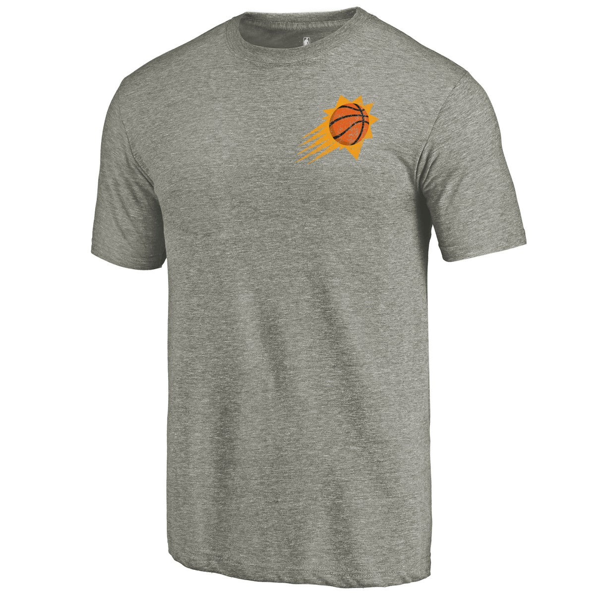 Phoenix Suns Primary Logo Left Chest Distressed Tri-Blend T-Shirt