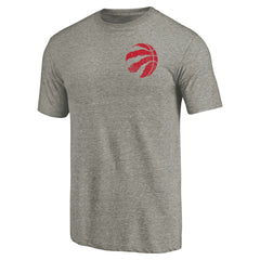 Toronto Raptors Primary Logo Left Chest Distressed Tri-Blend T-Shirt