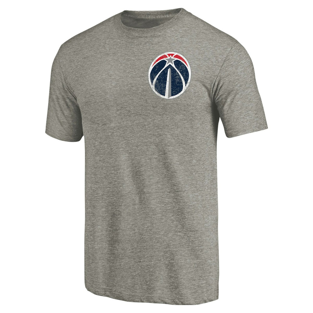 Washington Wizards Primary Logo Left Chest Distressed Tri-Blend T-Shirt