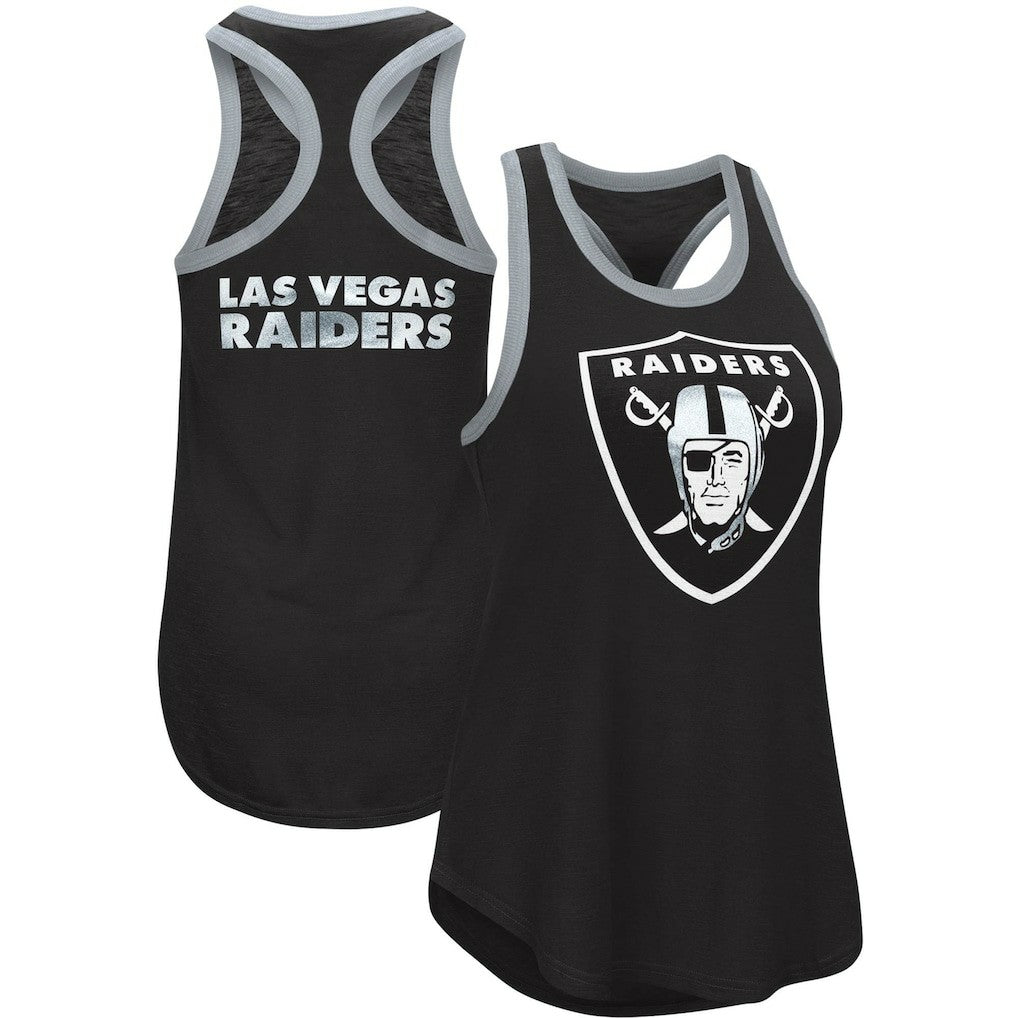 G-III 4Her by Carl Banks Women's Tater Tank Top - Las Vegas Raiders Tops