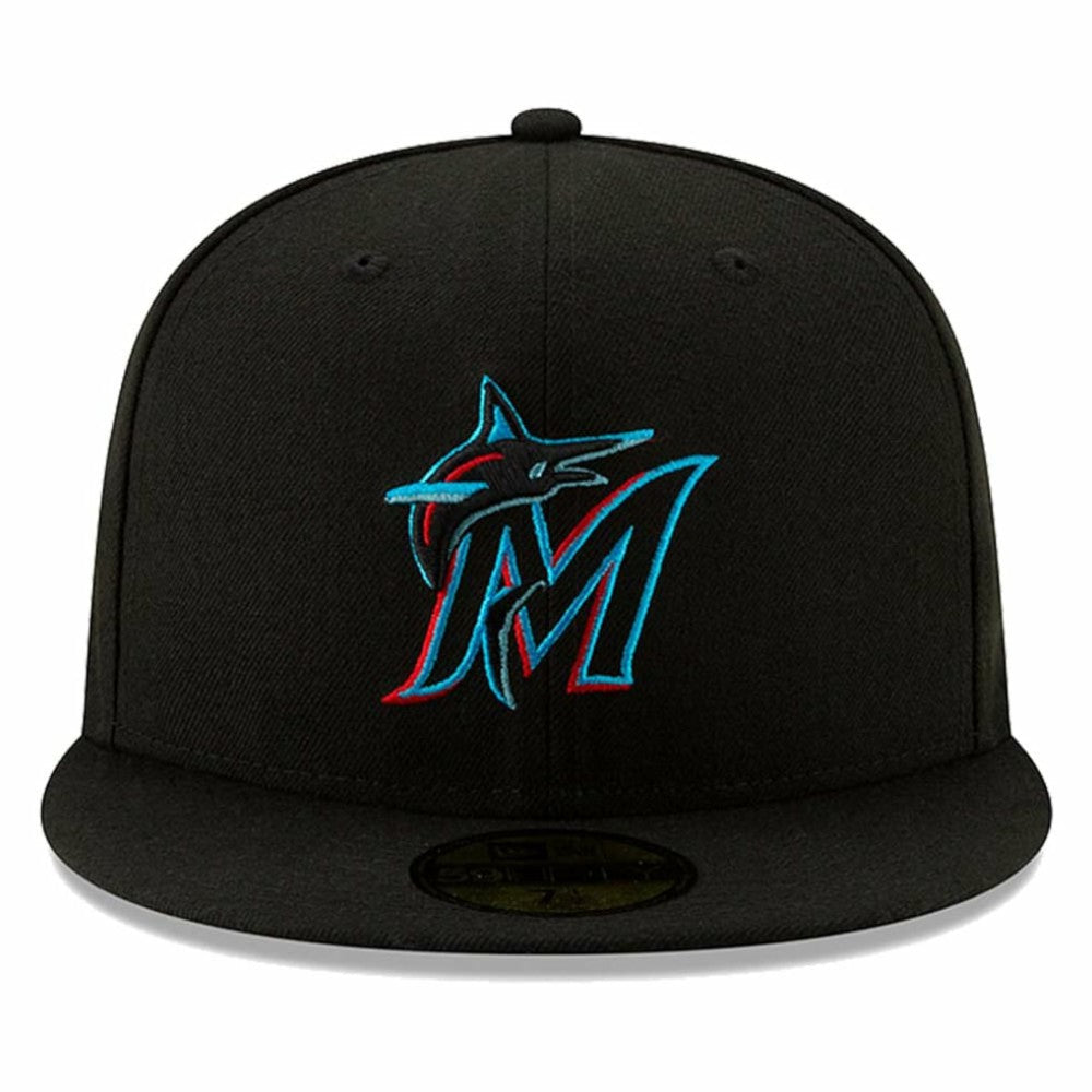 Black Miami Marlins New Era On-Field Authentic Collection 59FIFTY Fitted Hat
