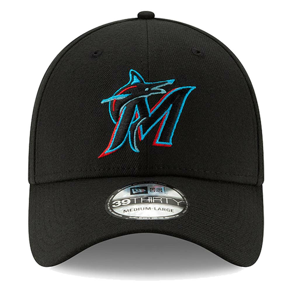 Black Miami Marlins New Era 2019 Team Classic 39THIRTY Flex Hat