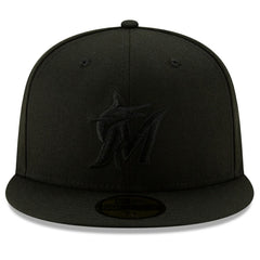 Black Miami Marlins New Era 2019 Black-on-Black 59FIFTY Fitted Hat