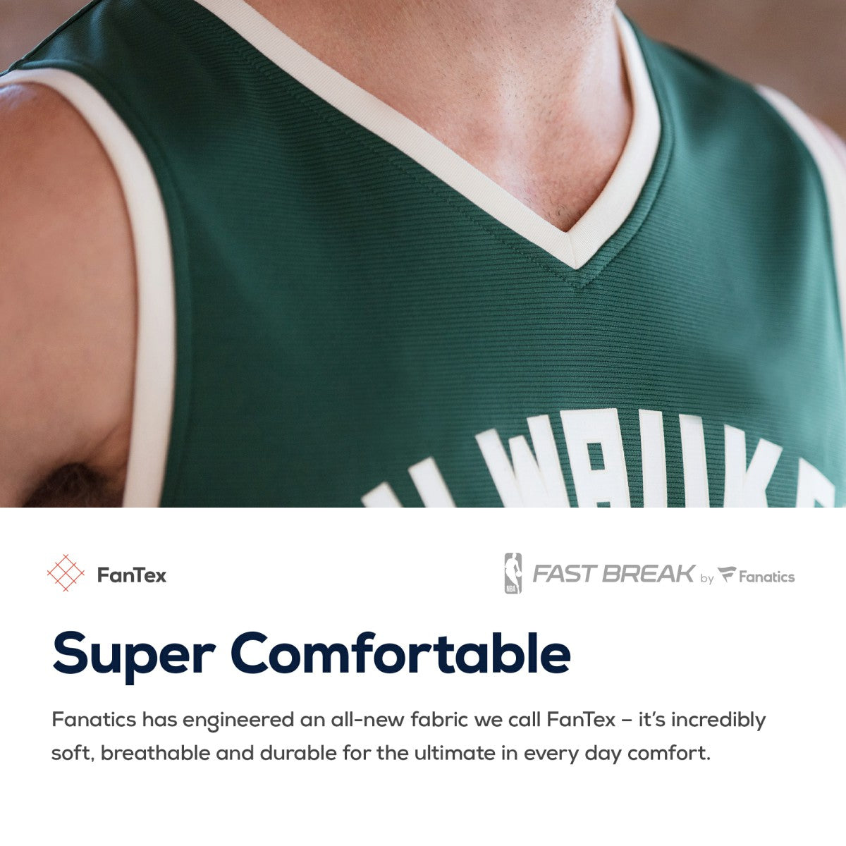 Fanatics Pat Connaughton Milwaukee Bucks Fast Break Replica Jersey