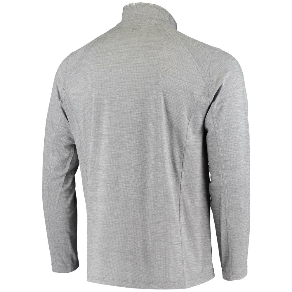 Heather Gray Miami Marlins Vineyard Vines Performance Sankaty Half-Zip Pullover Top