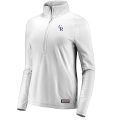 Gray Colorado Rockies Vineyard Vines Women's Performance Grid Half-Zip Pullover Top