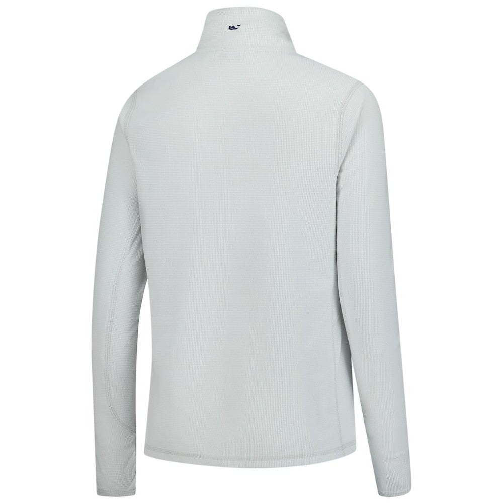 Gray Minnesota Twins Vineyard Vines Women's Performance Grid Half-Zip Pullover Top