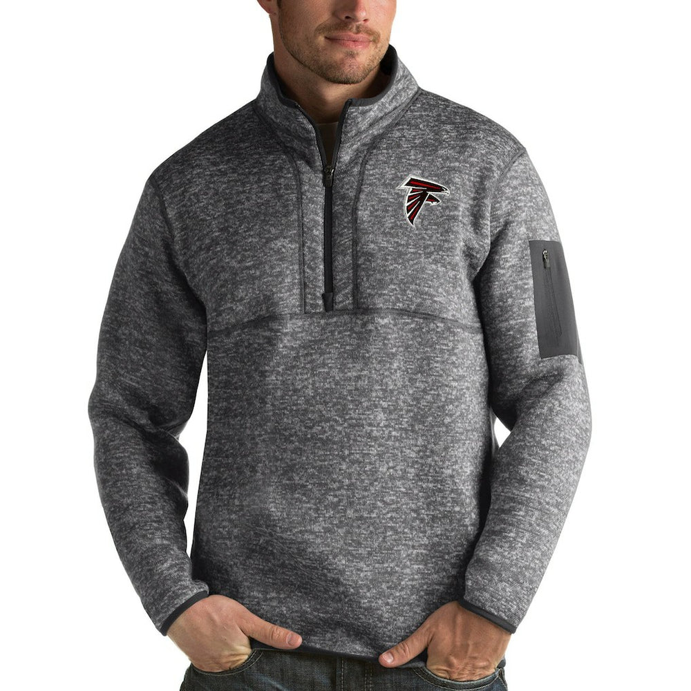 Antigua Fortune Quarter-Zip Pullover Jacket - Atlanta Falcons Pullover